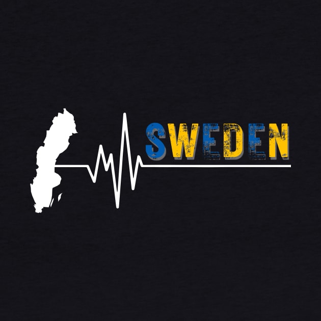 Sweden Tshirt by VikingHeart Designs